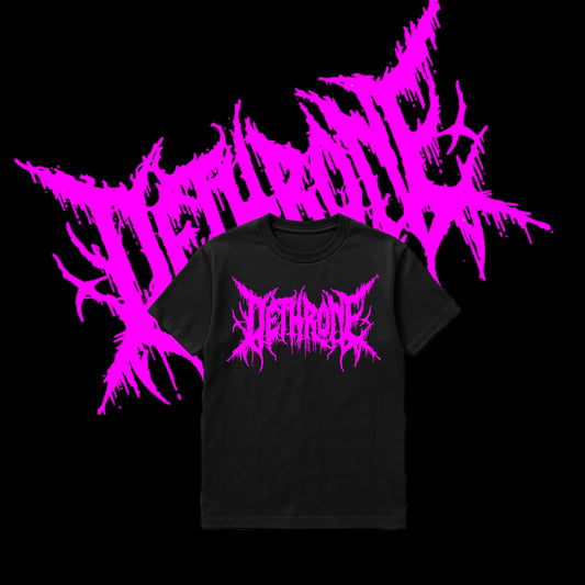 Pink metal tee